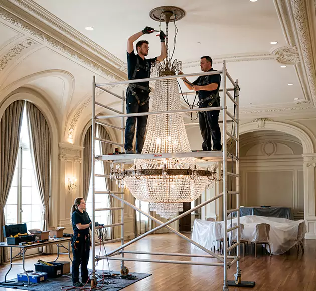 Professional Chandelier Installation: Your Local Fixture Team in Delaware, OH